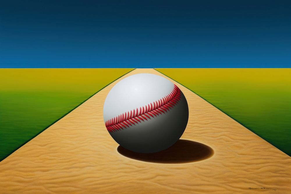 Baseball softball outdoors sphere.