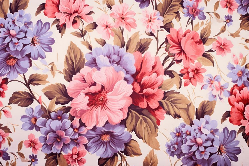 Floral fabric graphics pattern blossom.