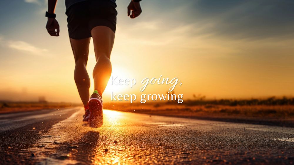 Keep growing quote blog banner template