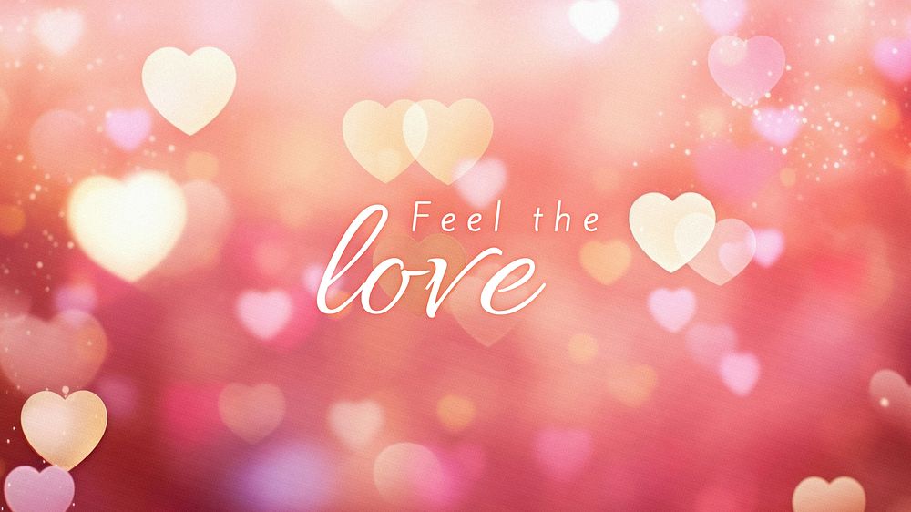 Feel the love quote blog banner template