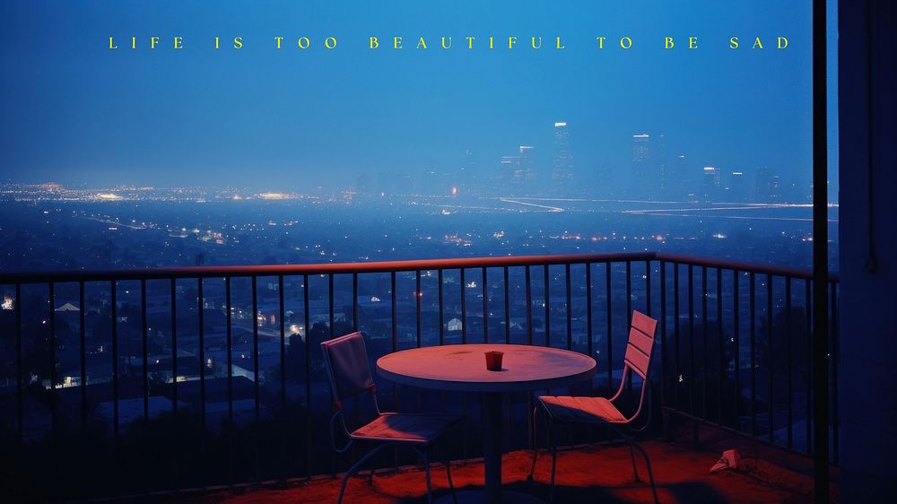 Life is too beautiful quote blog banner template