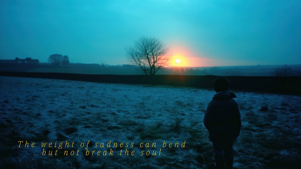 Depression  quote blog banner template
