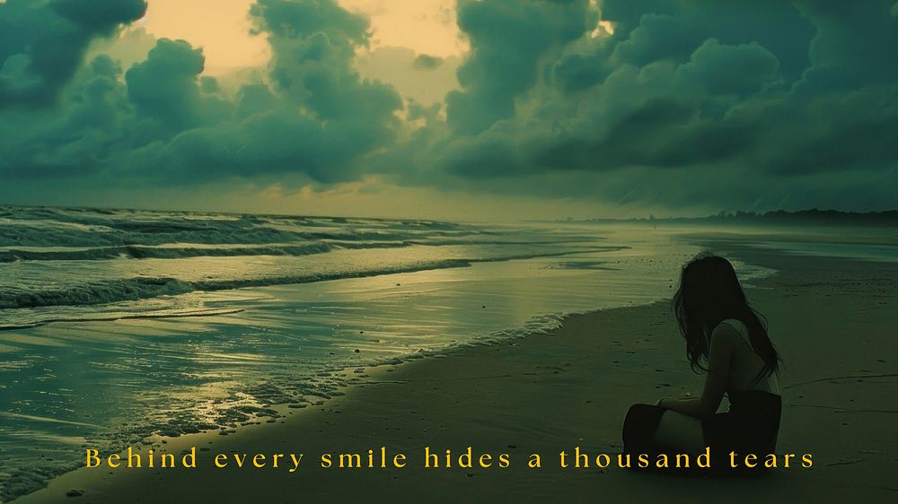 Depression  quote blog banner template