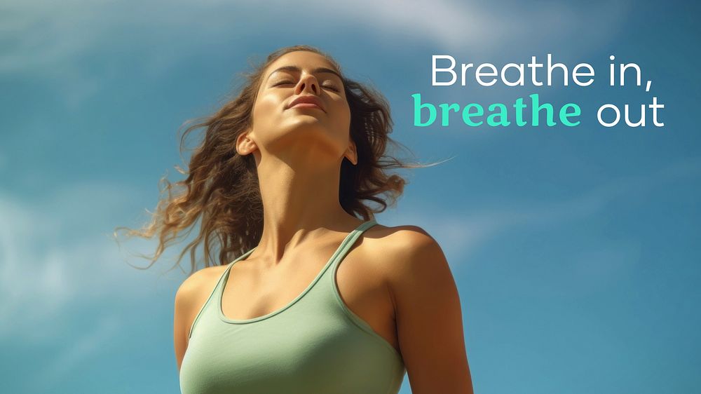 Breathe blog banner template