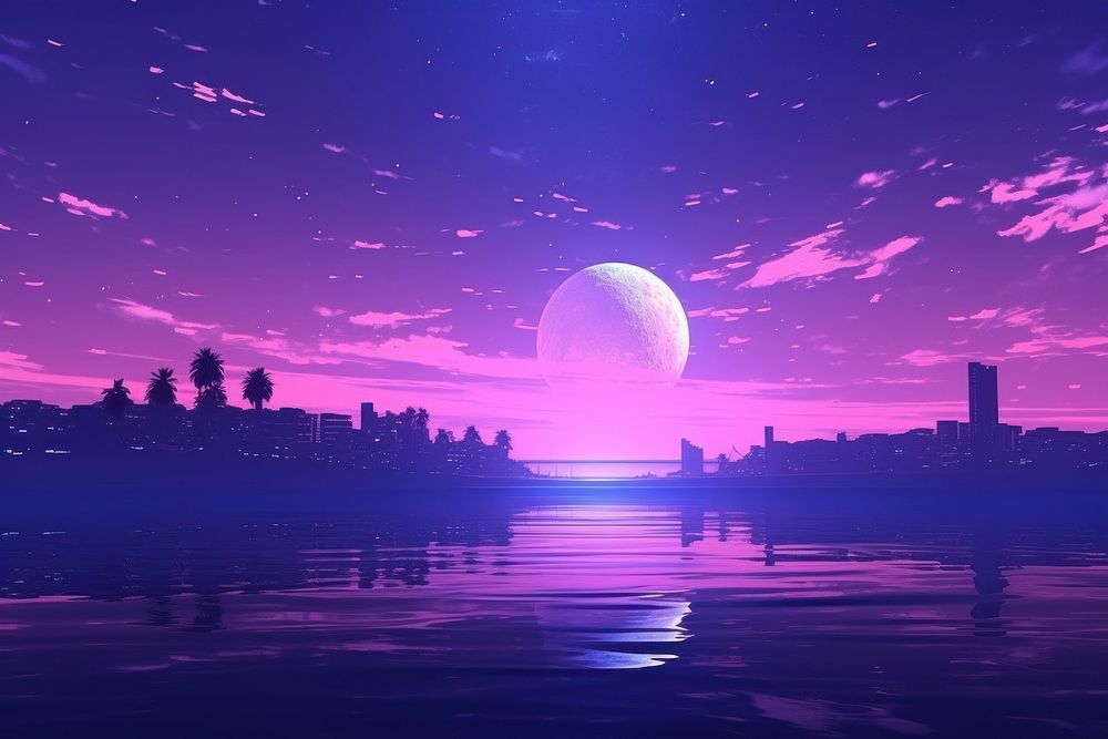 The planet purple astronomy landscape.