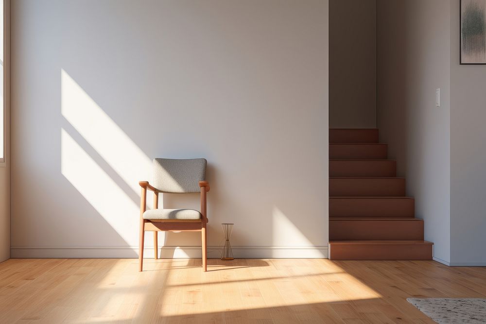 Hallway house chair wall.