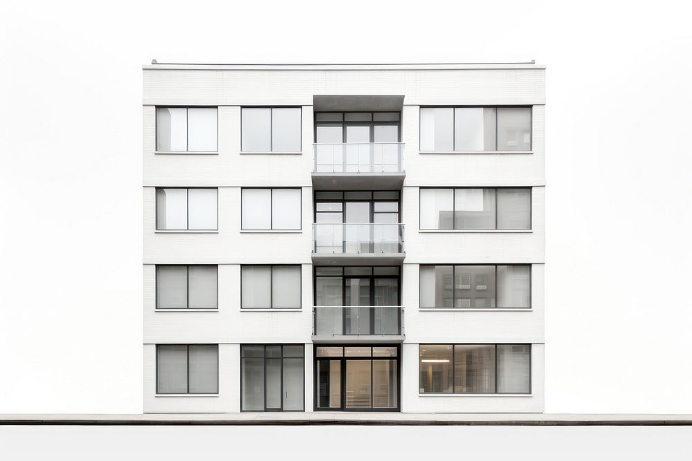 Minimal apartment architecture building window.