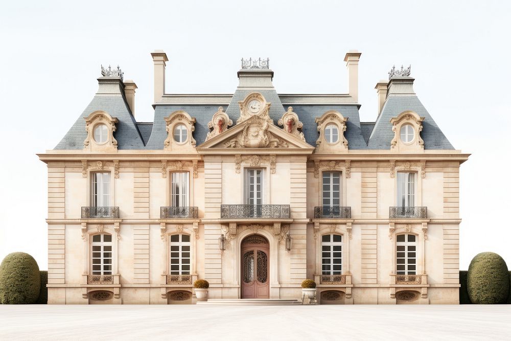 French provincial architecture building house.