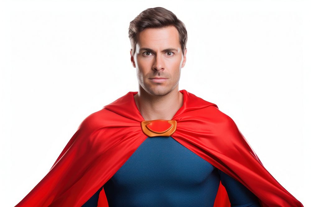 Man in a superhero cape portrait photo photography.