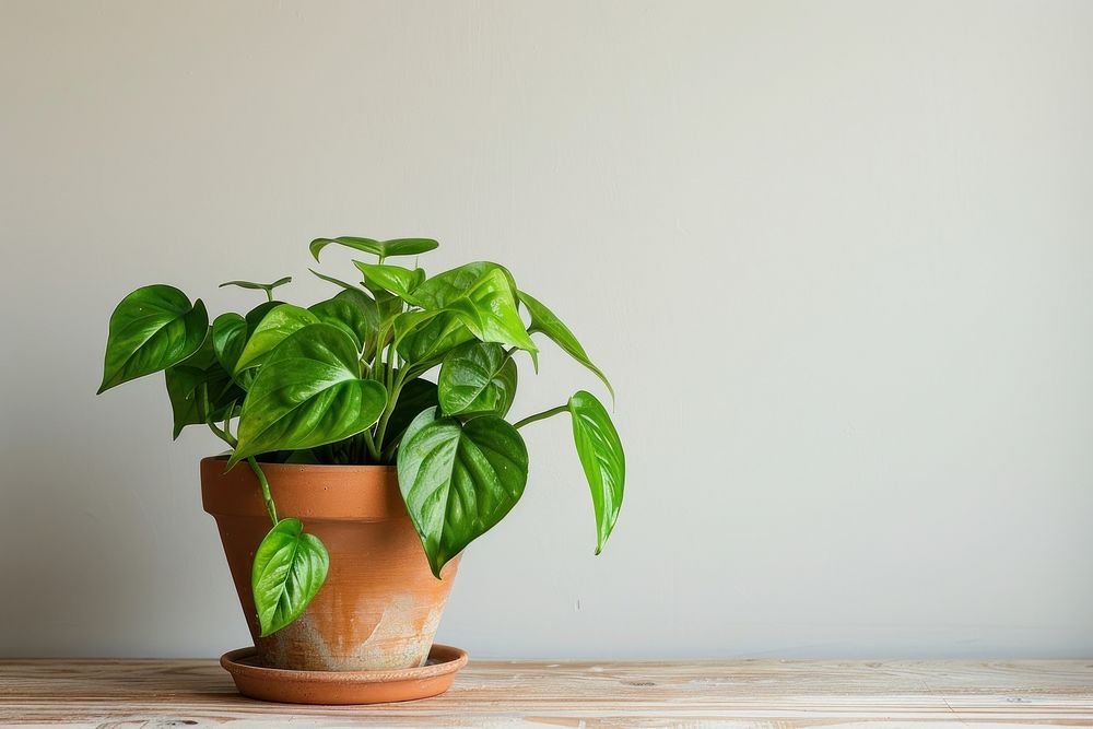 Pothos plants leaf potted plant houseplant.