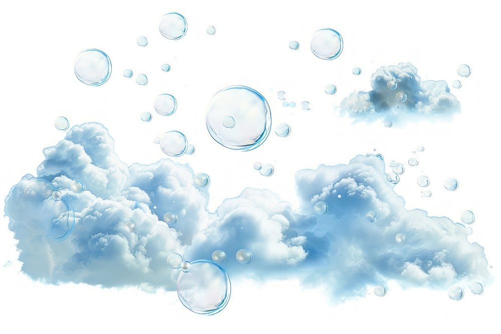 Bubbly clouds backgrounds outdoors bubble.