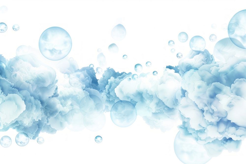 Bubbly clouds backgrounds white background transparent.
