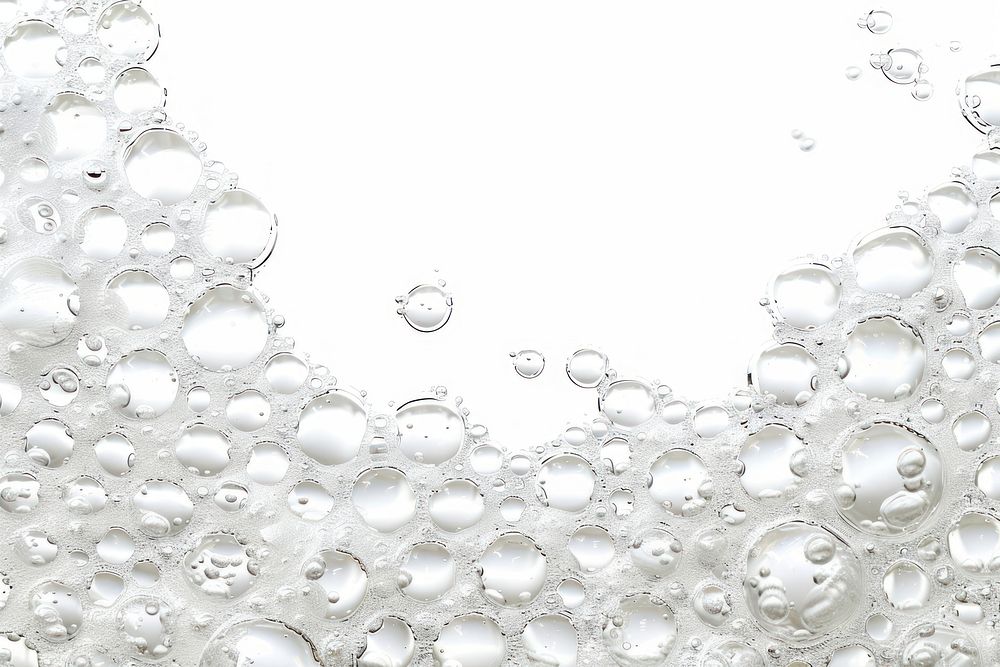 Foamy bubbles backgrounds white transparent.