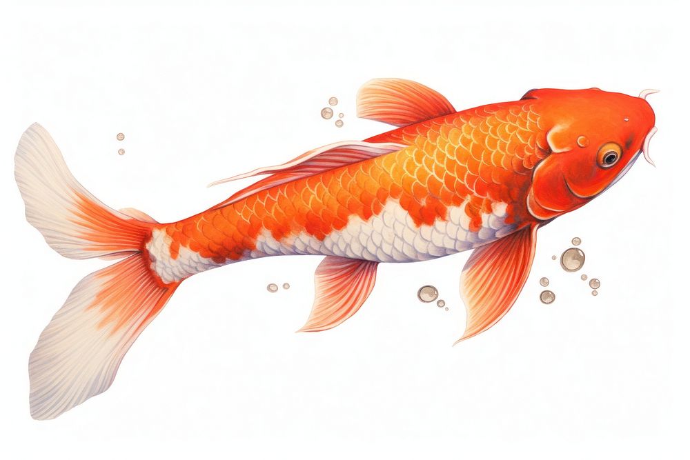 Koi goldfish animal sea life.