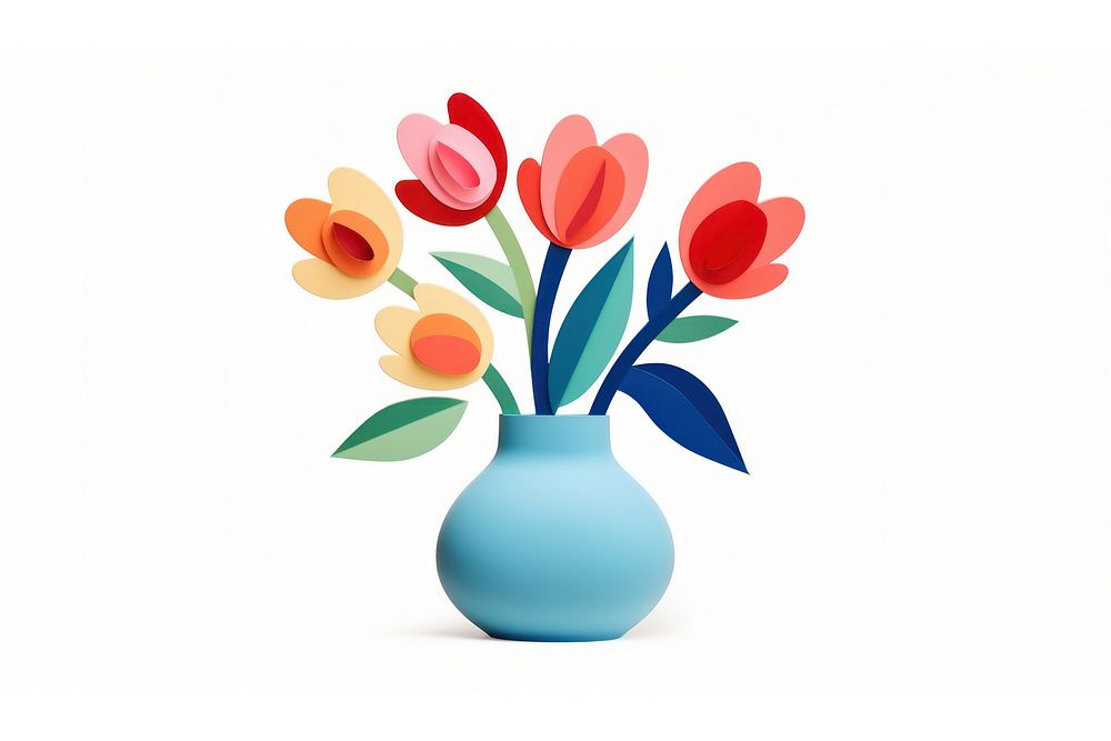 Flower vase painting graphics dynamite.