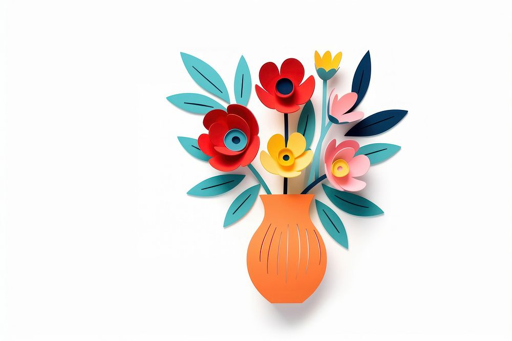 Flower vase handicraft asteraceae graphics.