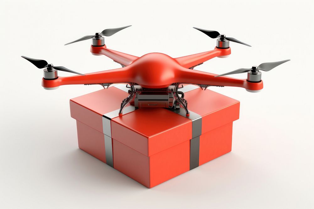 Drone delivery transportation cardboard propeller.