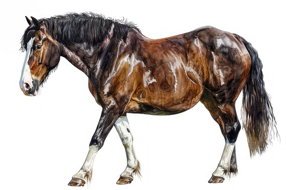 Clydesdale horse stallion animal mammal.
