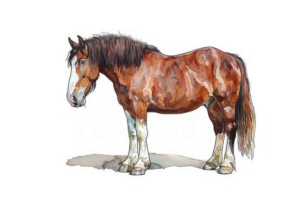 Clydesdale horse stallion animal mammal.