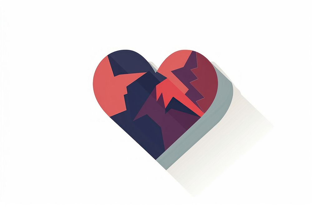 Broken heart dynamite weaponry logo.