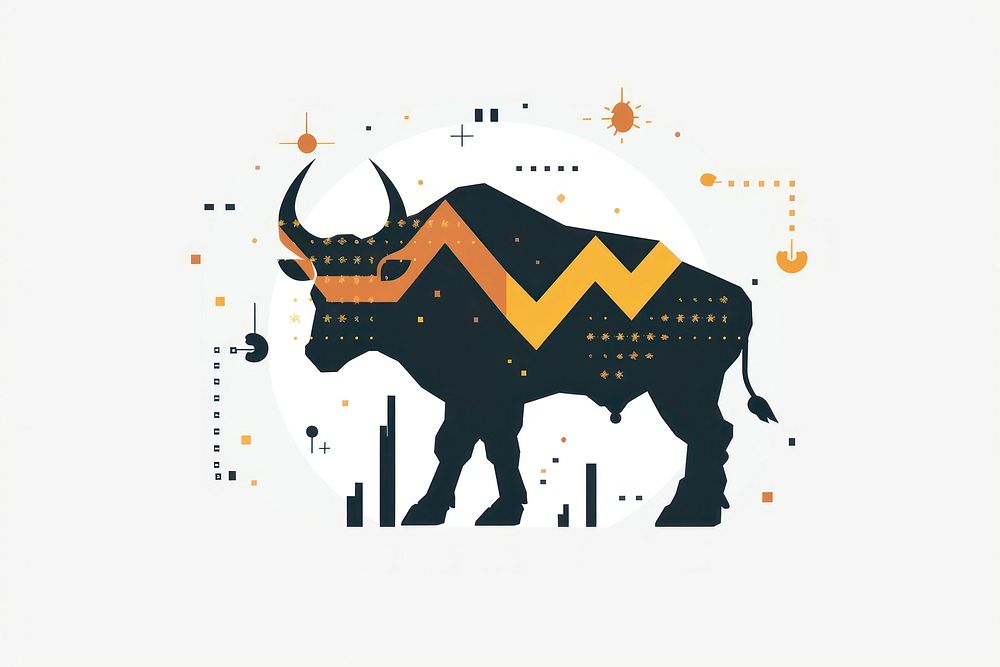 Stock market livestock wildlife buffalo.