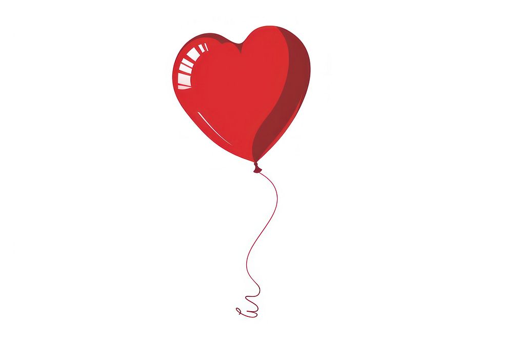 Heart shaped balloon symbol love heart symbol.