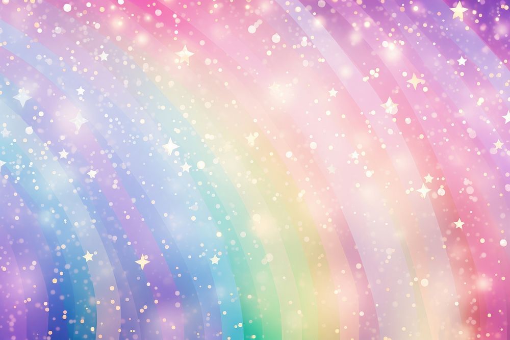 Rainbow pastel background glitter lighting graphics.