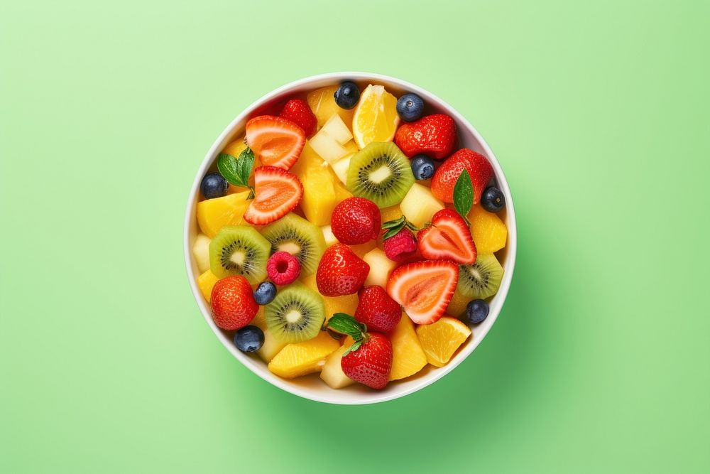 Tropical Fruit Salad fruit produce plate.