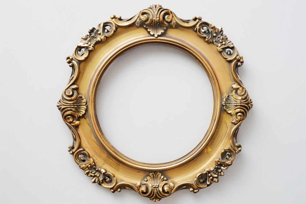 Vintafge gold frame photo photography accessories.