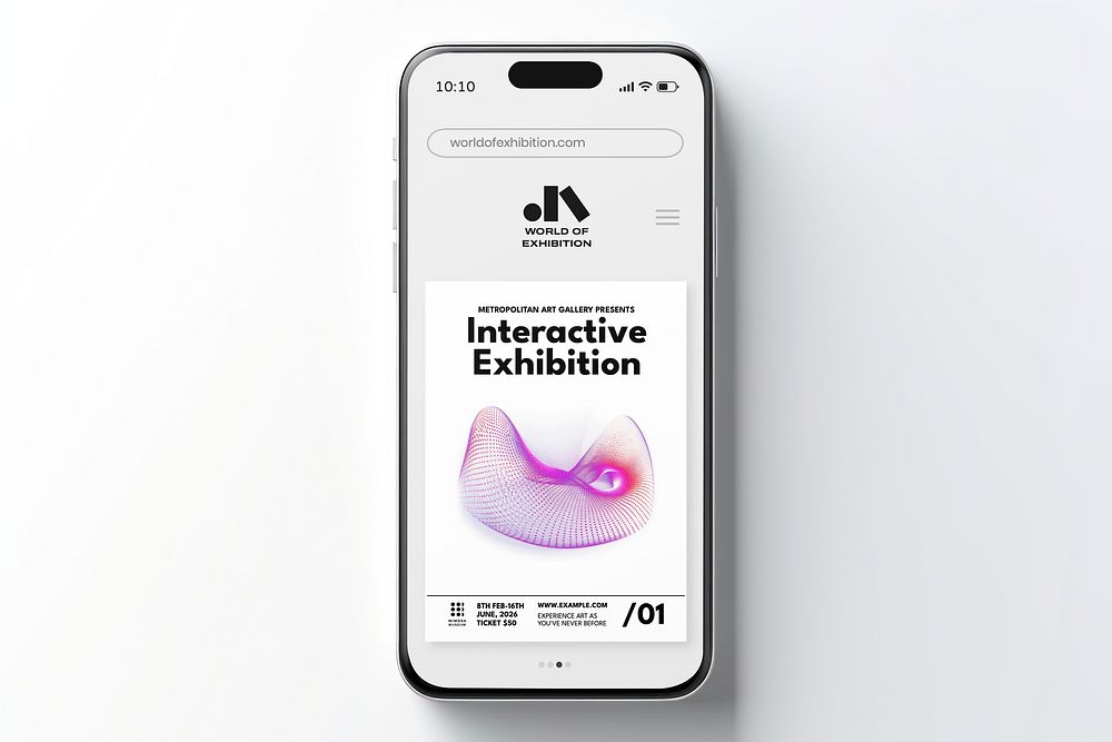 phone screen art exhibition website | Free Photo - rawpixel