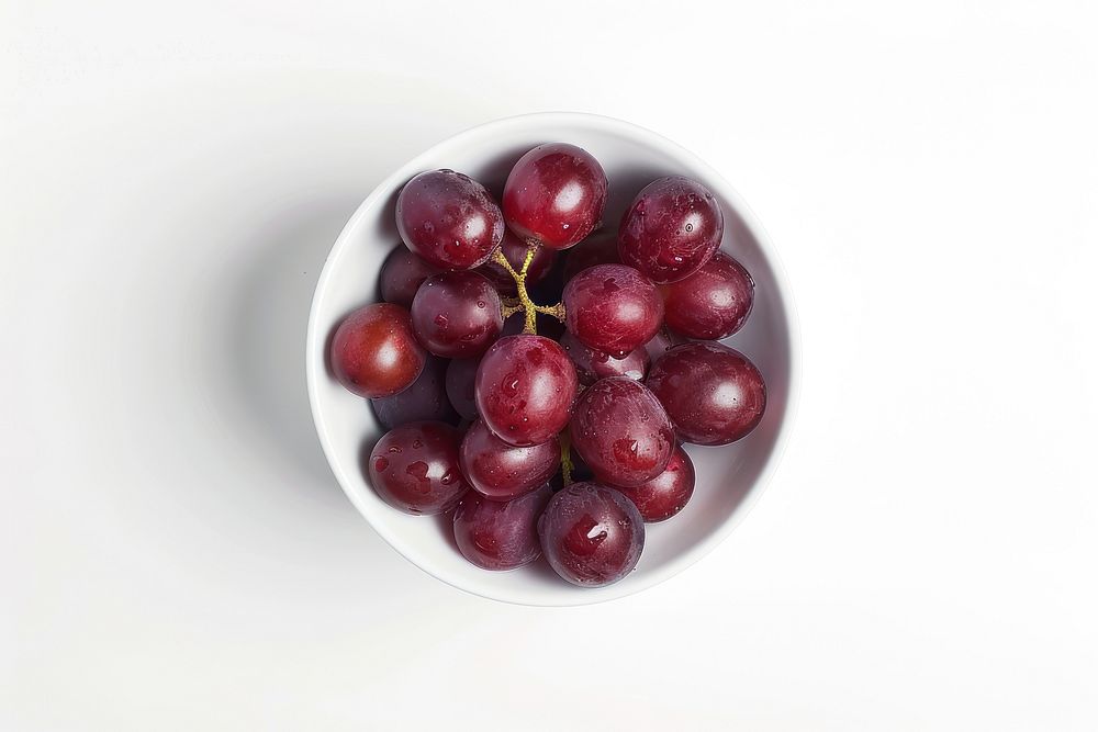 A bowl of grapes produce fruit plant.