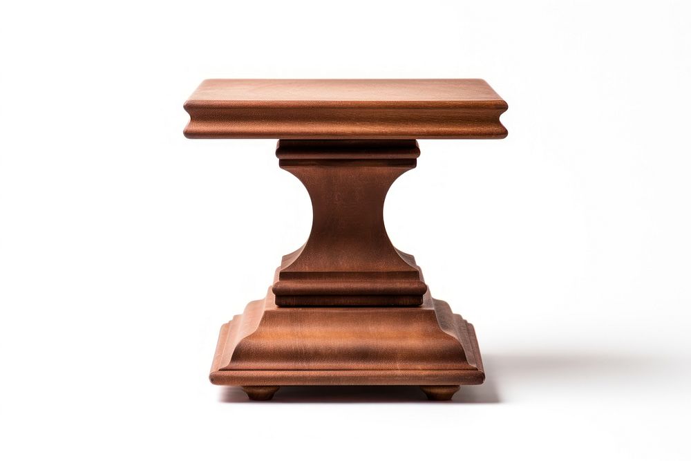 Pedestal furniture table jar.