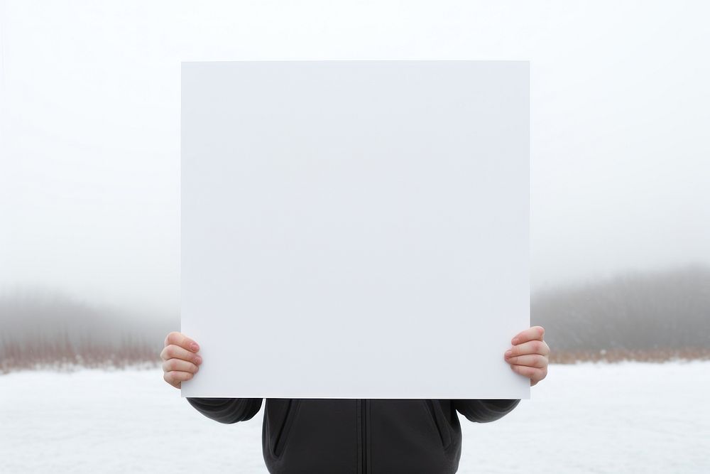 Person holding placard photo photography portrait.