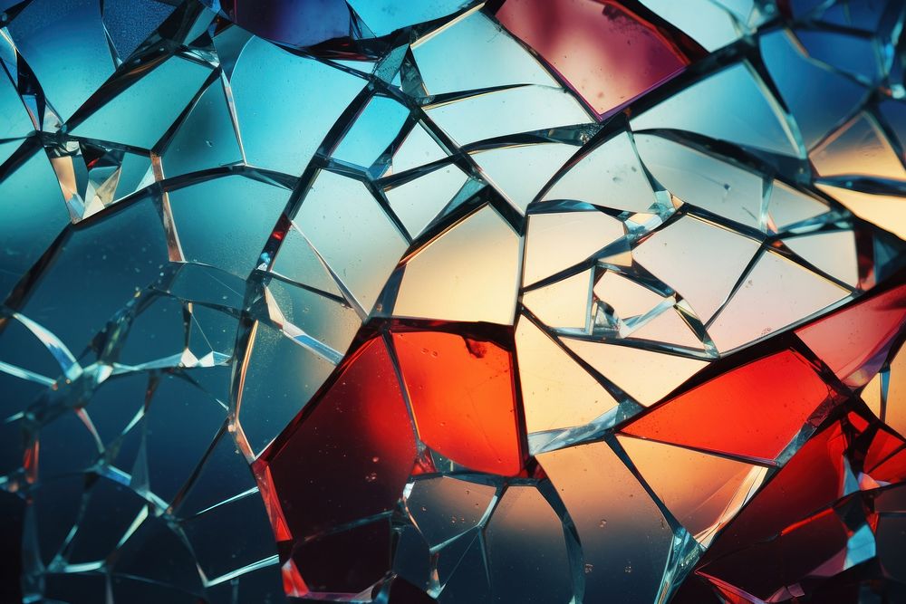 Broken glass texture art modern art.