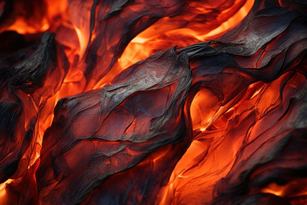 Fire texture mountain outdoors eruption.
