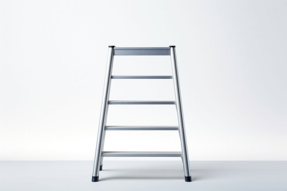 Steel step-ladder furniture chair bar stool.