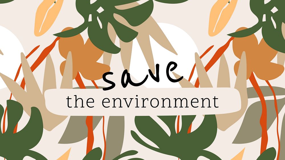 Save environment blog banner