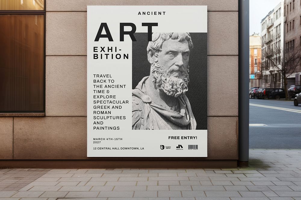art exhibition ad sign
