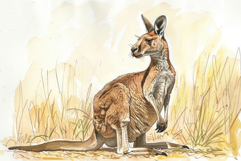 Australia kangaroo wallaby animal mammal.