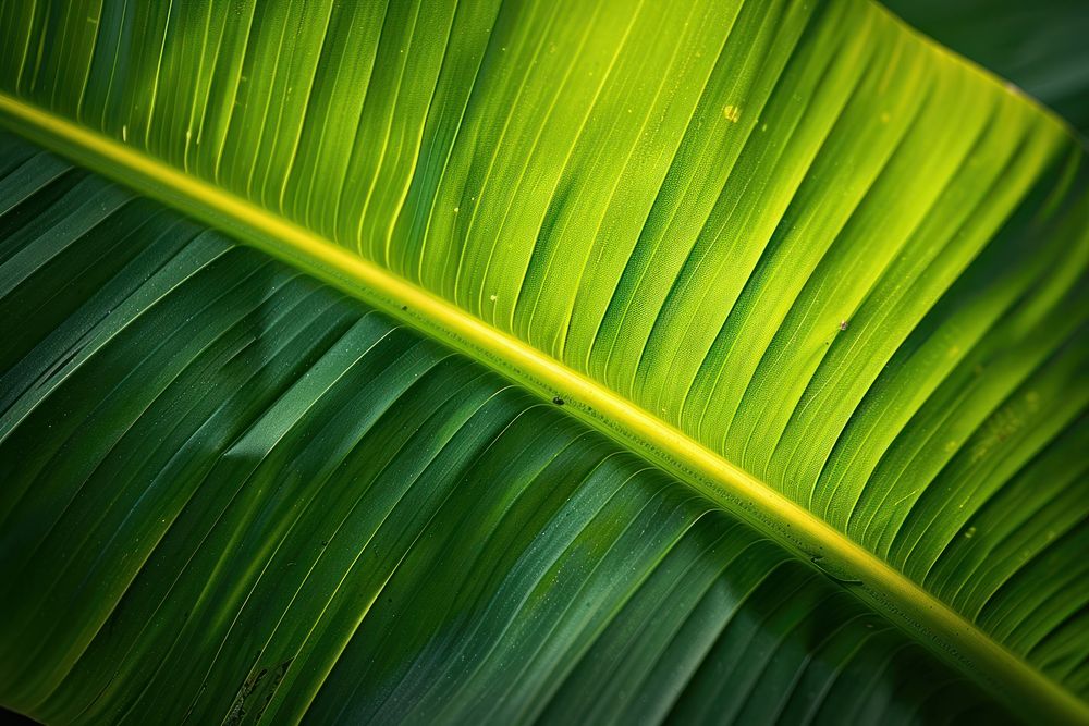 Banana leaf plant green.