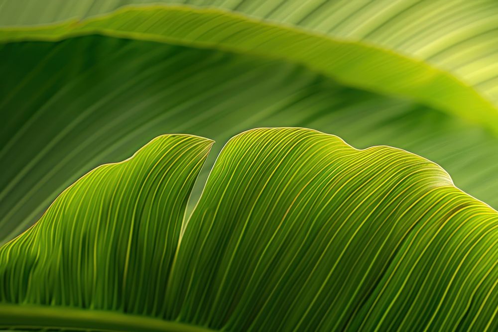 Banana leaf green plant.