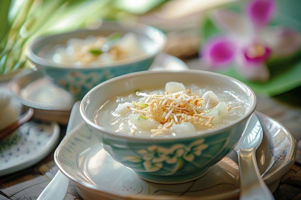 Thai dessert food dish meal.