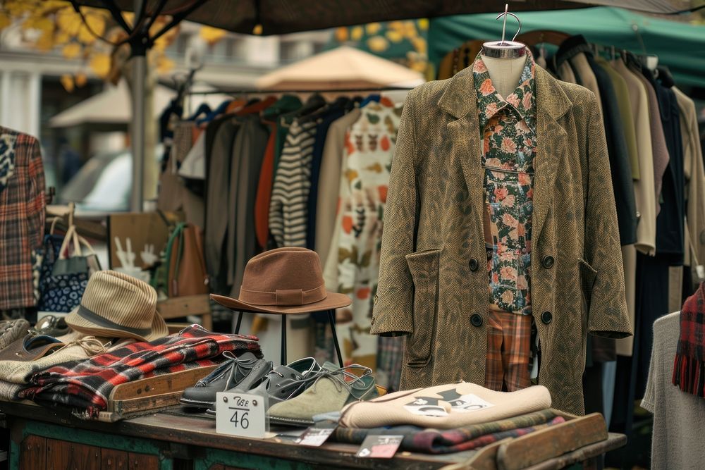 Vintage clothing at aflea market accessories accessory footwear.