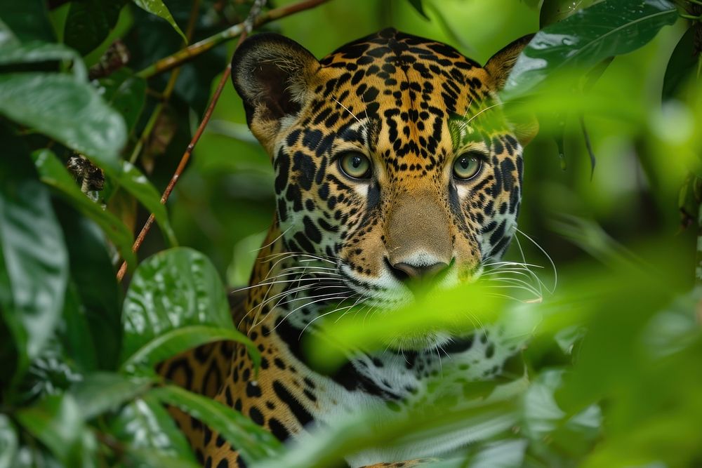 Wild animals in Amazon rainforest vegetation wildlife outdoors.