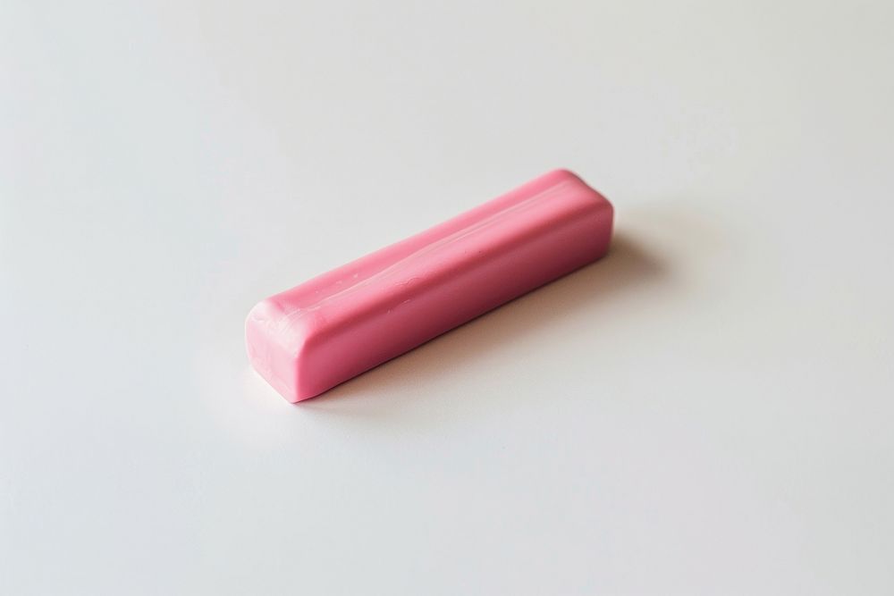 A bubblegum strip dynamite weaponry rubber eraser.