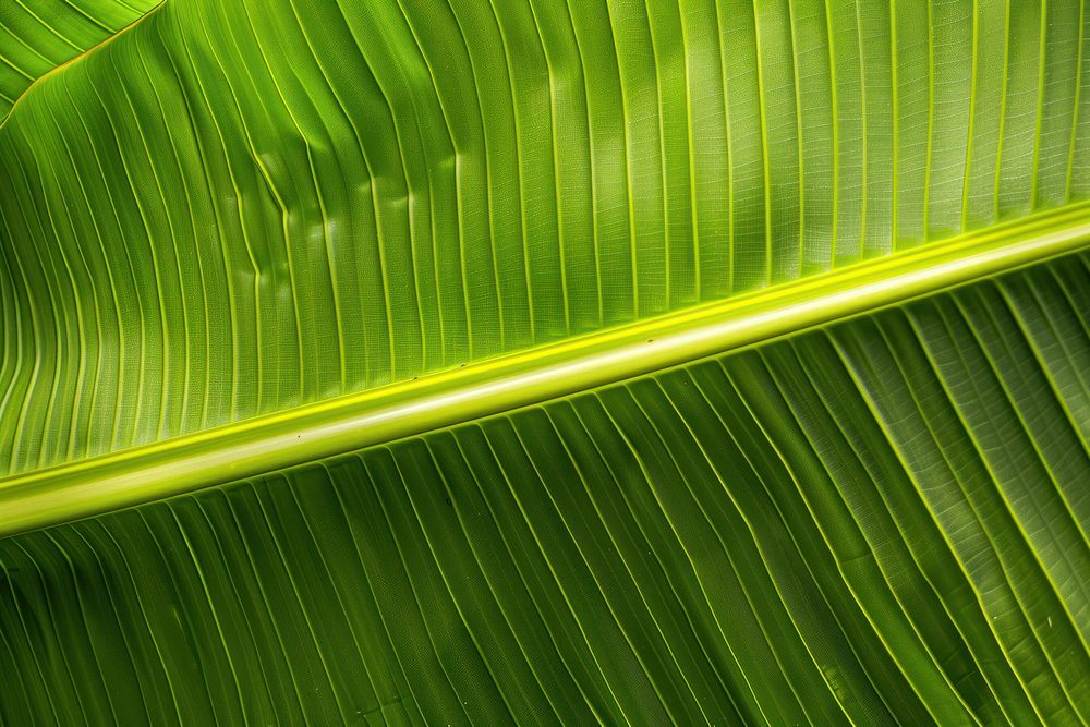 Photo of a banana leaf plant green.