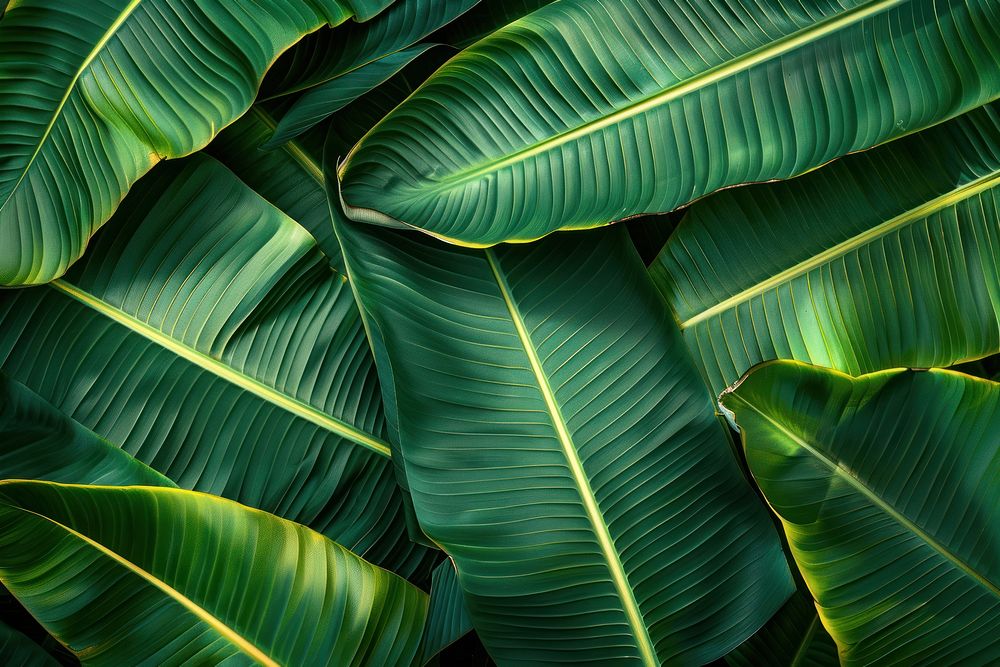 Photo of a banana leaf vegetation outdoors nature.