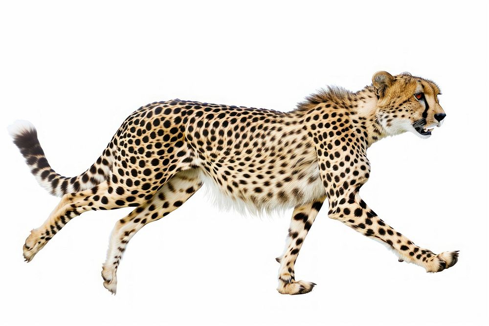 Cheetah running wildlife animal mammal.
