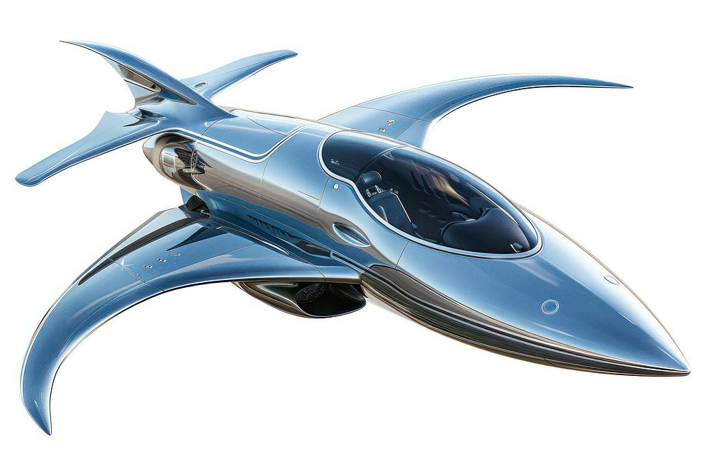 Futuristic plane transportation spaceship aircraft.