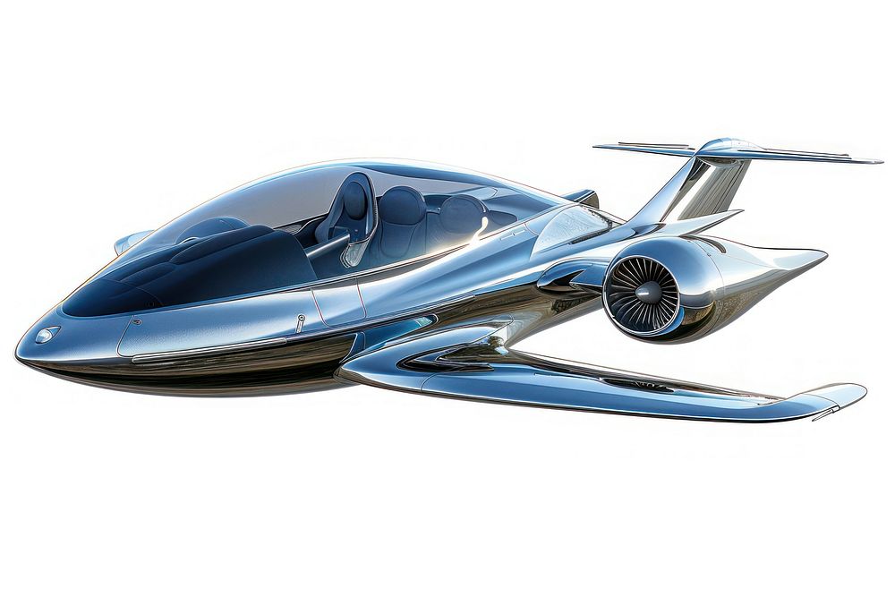 Futuristic plane transportation aircraft airplane.